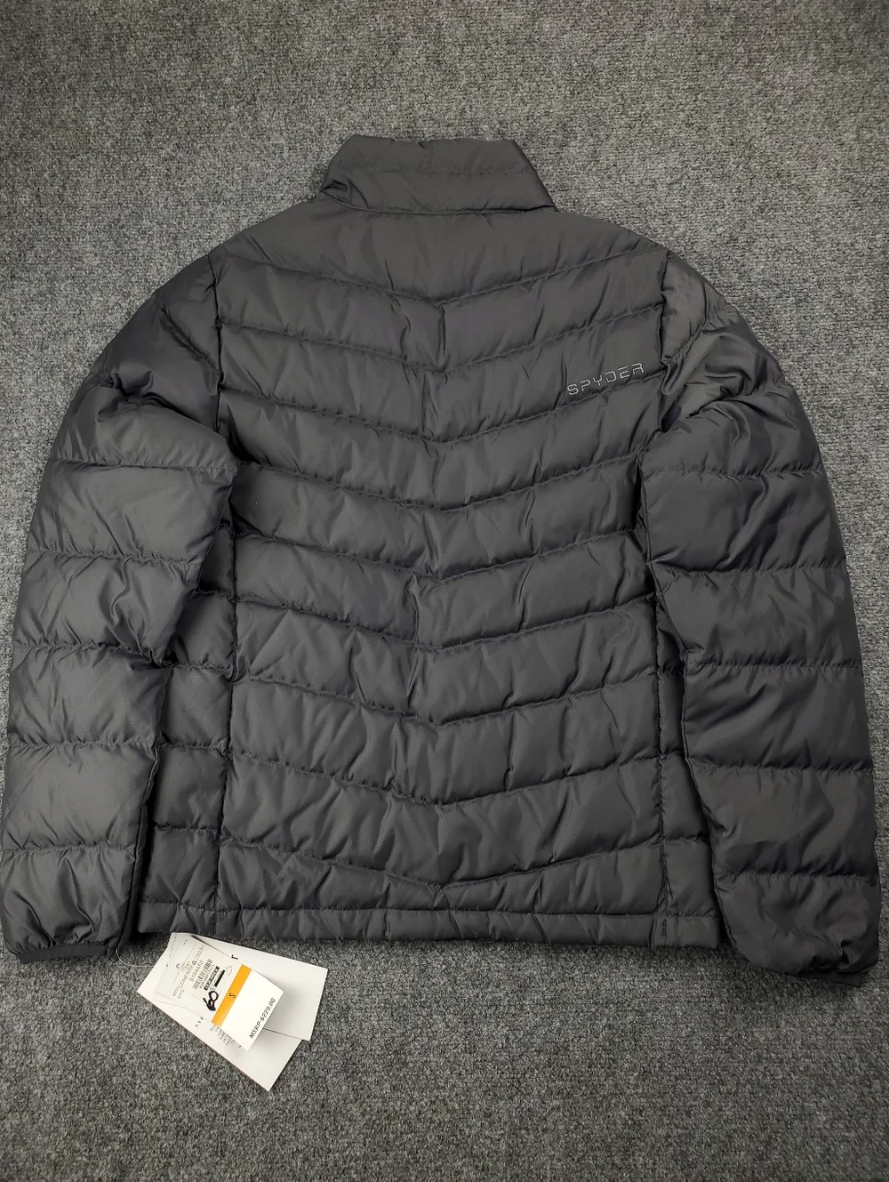 Spyder Pelmo Goose Down Puffer Jacket Mens Small 550 Lightweight Insulated NEW - Picture 2 of 14